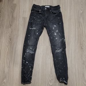 Grey Distressed Jeans